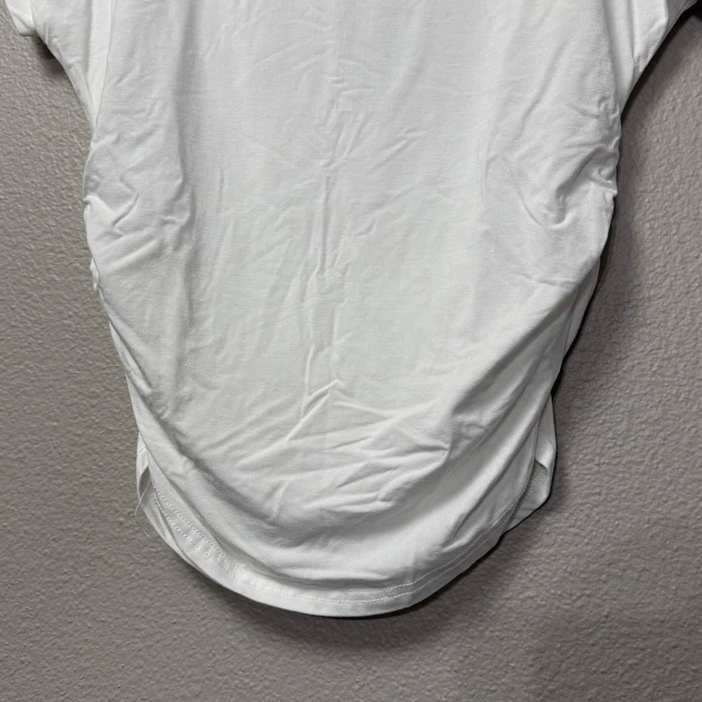 Amazon Mock Neck Crop Tee - Picture 9 of 14